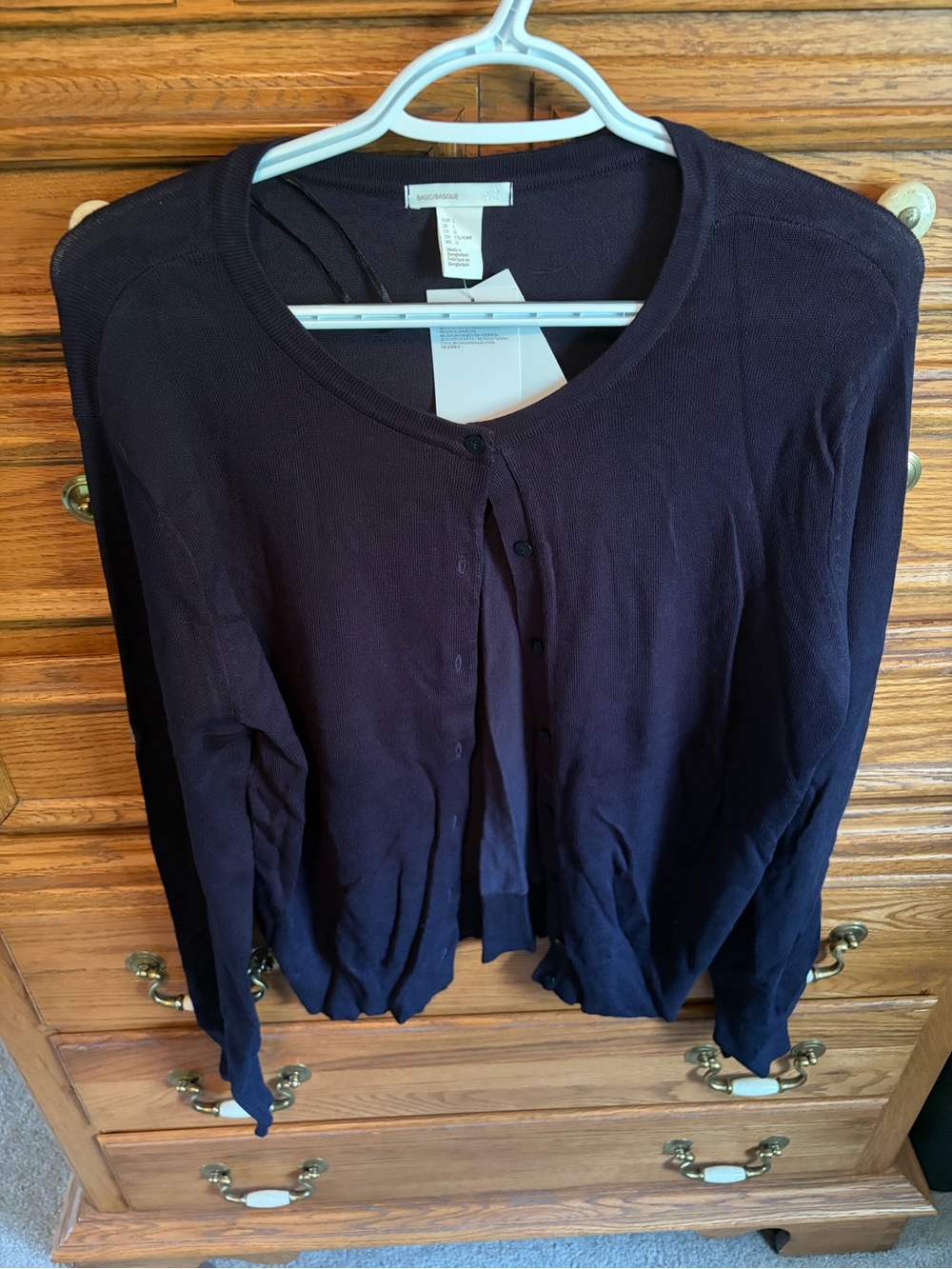 Madewell Navy Blue Lightweight Button Cardigan
